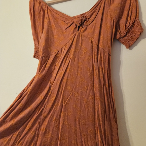 Mini Orange dress with pockets - Picture 8 of 8